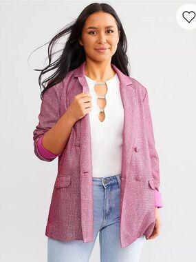 Buckle metallic Blazer